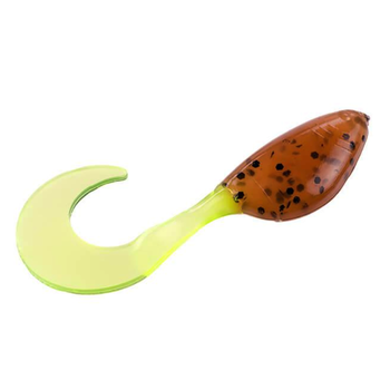 Strike King Mr Crappie Shadpole Curltail 2" Pumpkinseed Chartreuse 15-pk