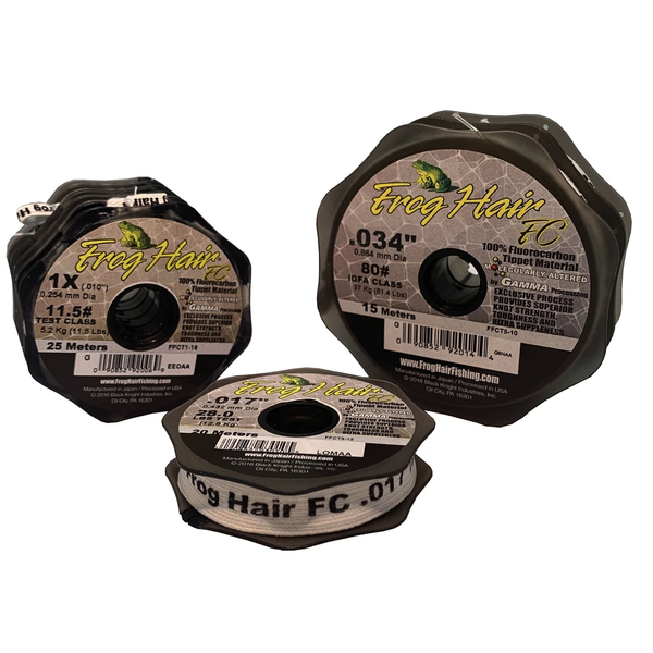 Gamma Frog Hair 4# 5X Fluorocarbon Tippet Material 25m