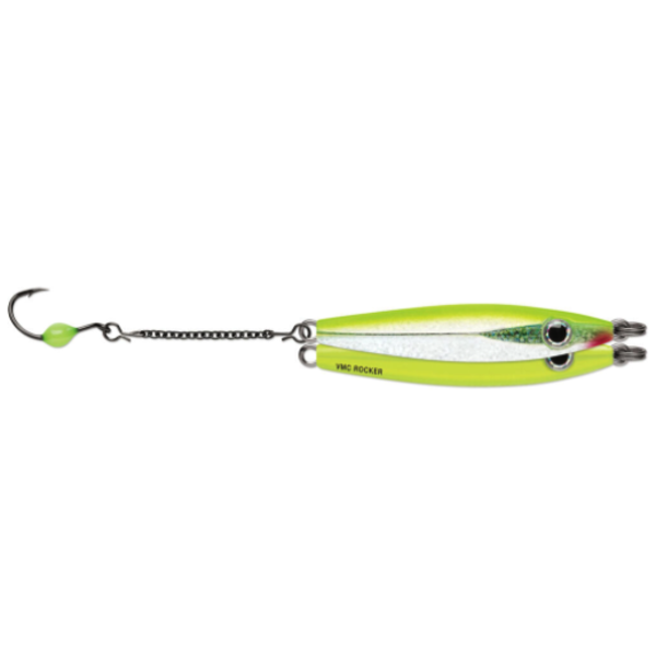 VMC Rocker Spoon 3/16oz Glow Chartreuse Shiner