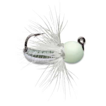 VMC Tungsten Fly Jig 1/32oz Glow 2-pk