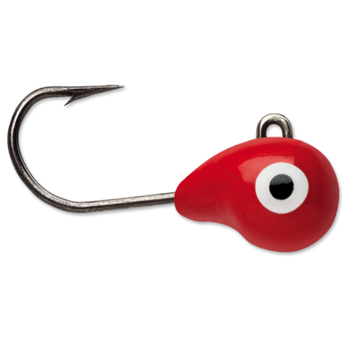 VMC Tungsten Tubby Jig. Glow Red 1/64oz 2-pk