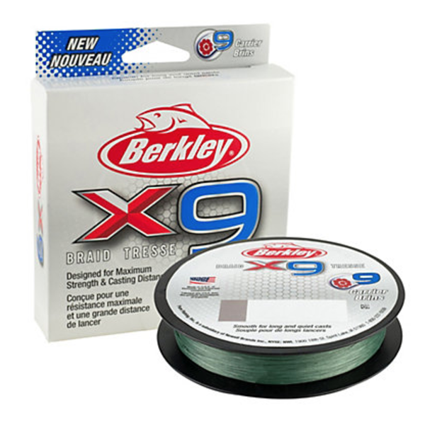 Berkley X9 Braid 100lb Low-Vis Green 219yds
