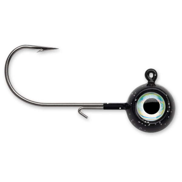VMC Neon Moon Eye Jig. 3/8oz Black 4-pk