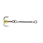 VMC Dropper Chain Treble 15mm Orange Chartreuse Glow 2-pk