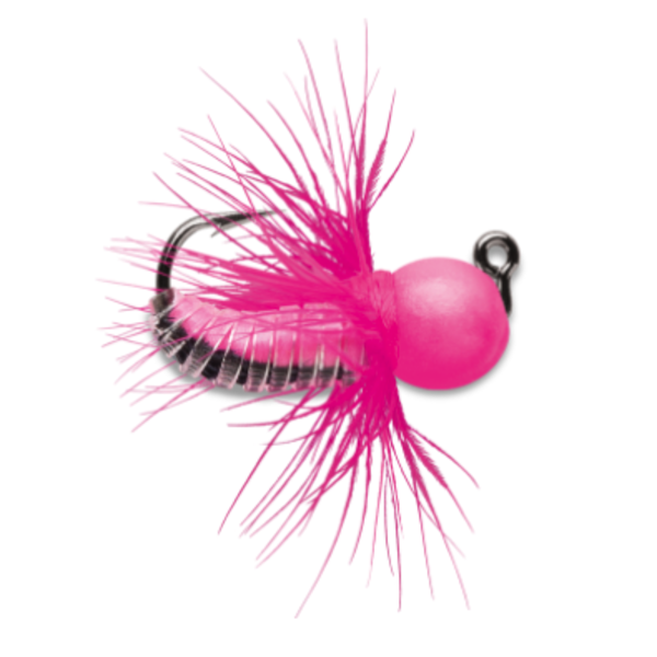 VMC Tungsten Fly Jig 1/16oz Glow Pink 2-pk