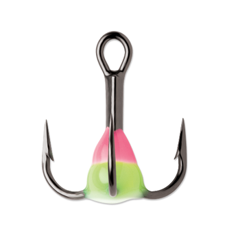 VMC Glow Resin Treble. #10 Pink Chart Glow