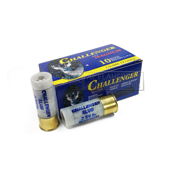 Challenger Ammo, 12ga 2-3/4" 1-1/8oz Rifled Slug