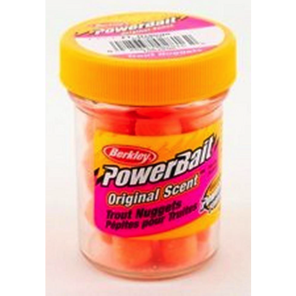 PowerBait Power Nuggets Fluorescent Orange 1.1oz Bottle