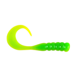 PowerBait Ribbontail Grub 3" Green Chartreuse 15-pk