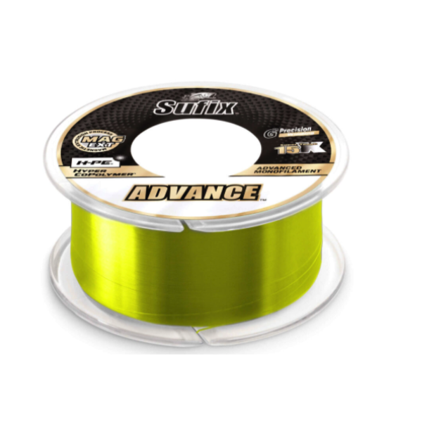 Sufix Advance Monofilament 6lb 330yds Neon Lime - Gagnon Sporting Goods