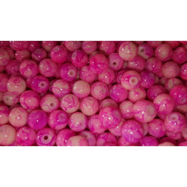 Creek Candy Beads 6mm Toxic Pink #101