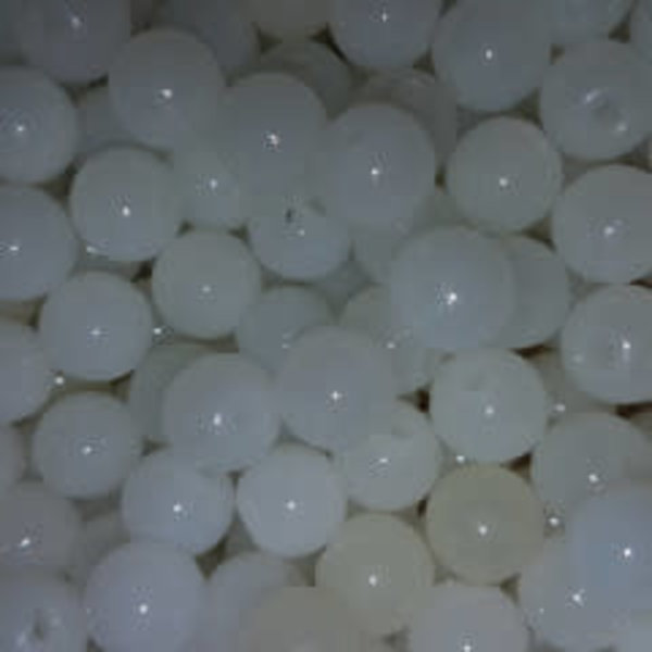 Creek Candy Beads 10mm Natural Smoke White #189