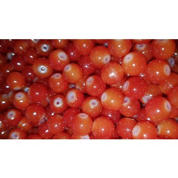 Creek Candy Beads 8mm Blood Orange #154