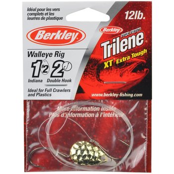 Berkley Walleye Rig Indiana #4 Double Hook Hammered Gold (WRDHI4-HGLD)