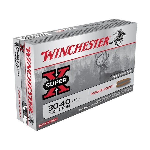 Winchester Super-X Ammo, 30-40 Krag 180gr Soft Point 20rds