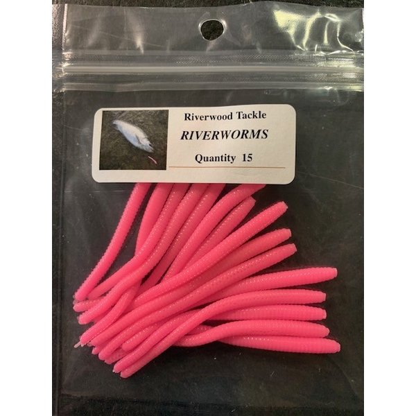 Riverwood Riverworms 3" Pink 15-pk