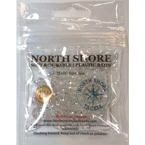 North Shore Tackle Trout Worm's 2" Clear Sparkle
