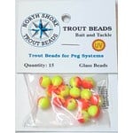 North Shore Tackle Glass Beads 8mm Neon Sunset