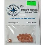 North Shore Tackle Glass Beads 6mm Glass Peach Yolk
