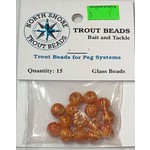 North Shore North Shore Tackle Glass Beads 8mm Glass Brown Swirl Tan
