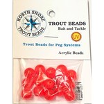 North Shore North Shore Tackle Acrylic Beads 10mm West Coast Red
