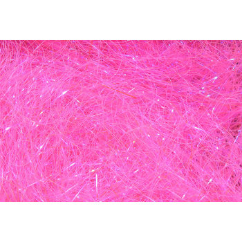 Hareline Dubbin Ice Dub UV Flo. Hot Pink