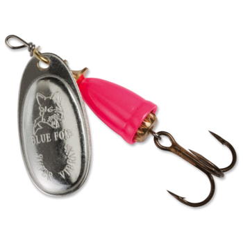 Blue Fox Classic Vibrax 3/16oz Silver/Hot Pink Spinner
