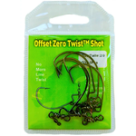 Stringease Offset Zero Twist Shot 2/0 Hook. 5-pk