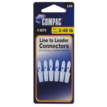 Compac Line to Leader Connectors. 6-pk