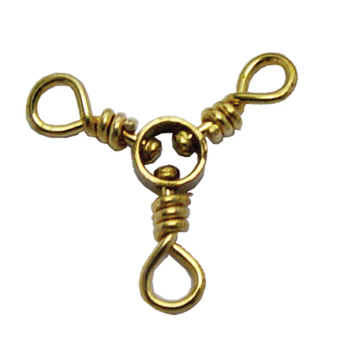 Compac 3-Way Brass Swivels. Size 5 10-pk