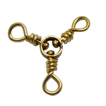 Compac 3-Way Brass Swivels. Size 3 10-pk