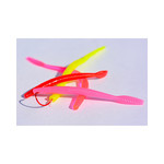 Raven 2.25" Steelhead Worm, Baby Pink/White