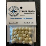 North Shore Tackle Acrylic Beads 8mm Pearl Cream