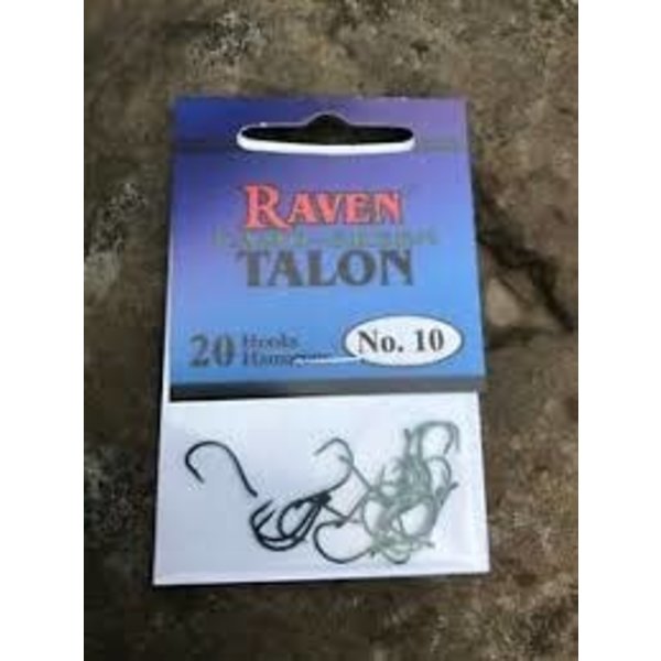 Raven Talon Camo-Green Hooks. Size 10