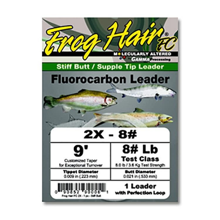 Gamma Frog Hair Fluorocarbon Leader 5X 9' 4.0lb - Gagnon Sporting Goods