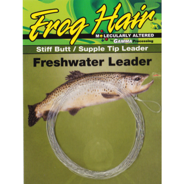 Gamma Frog Hair Tapered Leader 6X 9.5' 3.3lb