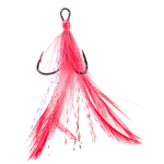 Mustad Feathered Treble Size 4 Red 2-pk