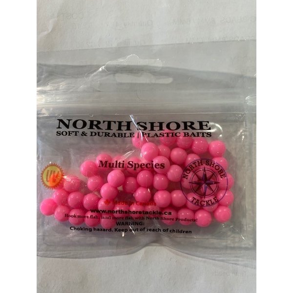 North Shore North Shore Tackle Soft Bead 10mm Bubblegum