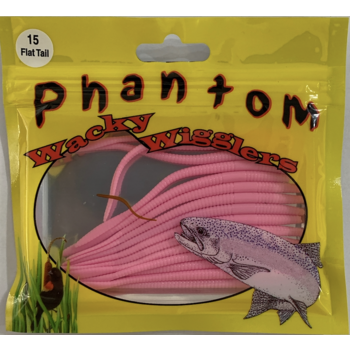 Phantom Wacky Wigglers Flat Tail Worm Bubblegum