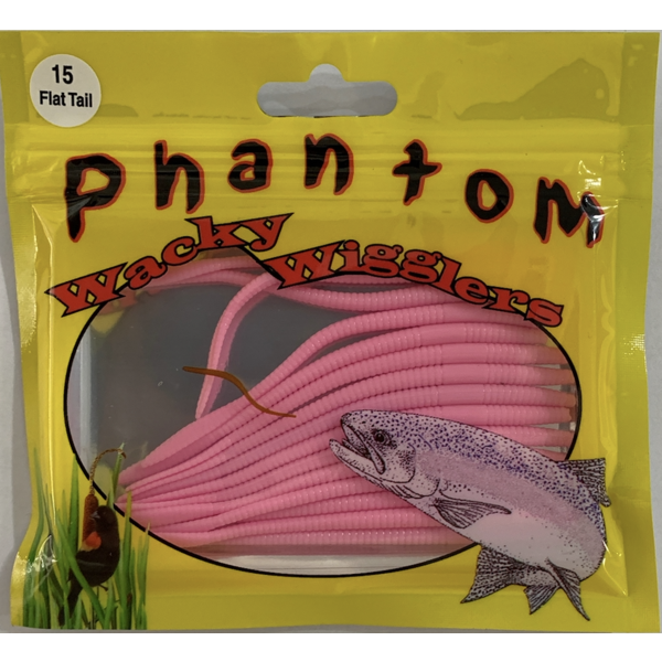 Phantom Wacky Wigglers,Flat Tail Worm,Bubblegum