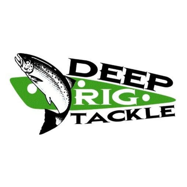 Deep Rig Tackle Artificial Herring Reg Chartreuse/Black Dots