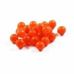 Cleardrift Tackle Solid Soft Bead 6mm Deep Orange 40-pk