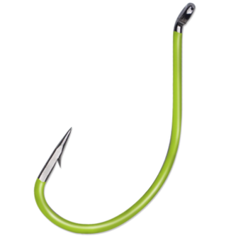 VMC Wide Gap Walleye Hook #6 Flo Chartreuse 6-pk