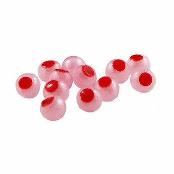 Cleardrift Tackle Embryo Soft Bead Pink Pearl/Red Dot 6mm
