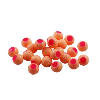 Cleardrift Tackle Embryo Soft Bead Dead Egg/Hot Pink Dot 6mm