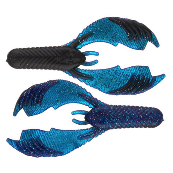 Yum Craw Chunk 3.25" Black Blue Shadow 8-pk