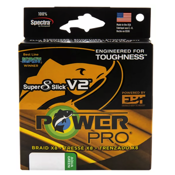 PowerPro Super8Slick V2 8lb Moss Green 150yds