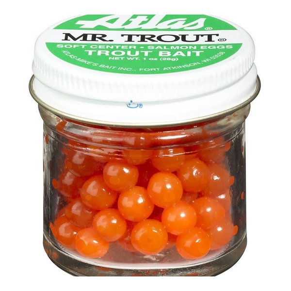 Mike's Mr. Trout Salmon Eggs, 1oz. Jar, Orange