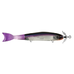 13 Fishing Shadow Spin Hybrid Spybait. Black Lavender 5" 3/4oz