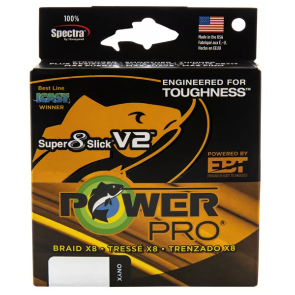 PowerPro Super8Slick V2 15lb Onyx 150yds